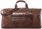 Leabags Leder Weekender Damen & Herren I Echtleder Premium Reisetasche I 55 l Sporttasche I Duffle Travel Gym Bag I Sporttasche I Trainingstasche I Tasche Flugzeug I groß I Vintage Cognac