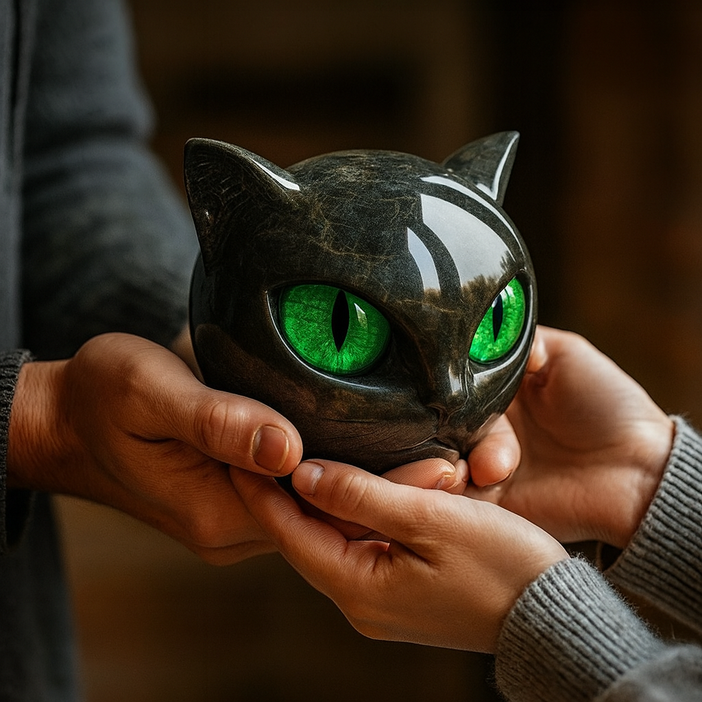 Rebolet | Mystica – Die schwarze Wächterkatze aus Stein