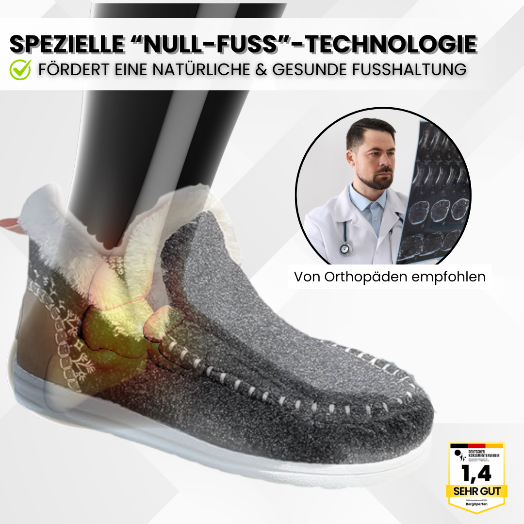 Rebolet | OrthoComfy - ergonomischer schmerzlindernder Komfortschuh - Plüschgefüttert