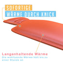 WARMFREUND© Premium Handwärmer - Verbessertes Konzept I Taschenwärmer Set I Handwärmer Kinder für Lange Wärme I Taschenwärmer wiederverwendbar & unterwegs I Taschenwärmer knicken I 2er Set