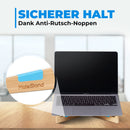 MateStand Laptop Ständer Holz - Bambus Höhenverstellbar bis 16 Zoll mit Non-Slip Pads | Ergonomischer Laptop Stand Laptopständer Notebook Ständer Halterung für Schreibtisch Reisen Remote