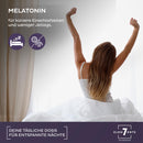 Melatonin Gummies zuckerfrei vegan mit Baldrian, Kamille, Lavendel & Passionsblume | Melatoningummies hochdosiert Schlaf Einschlafen Vitamingums Fruchtgummi Frucht Gummi Gummibärchen Vitamingummi Gum