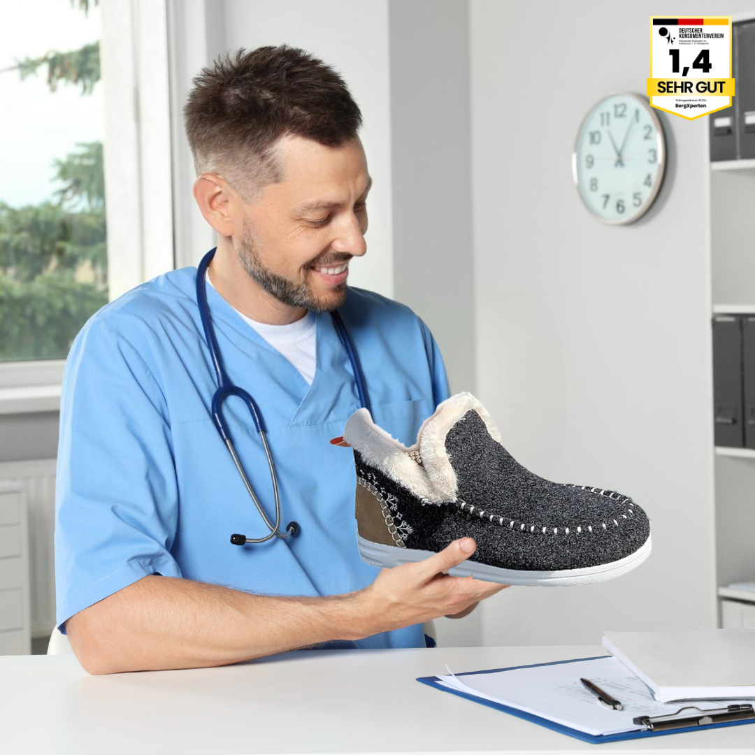 Rebolet | OrthoComfy - ergonomischer schmerzlindernder Komfortschuh - Plüschgefüttert