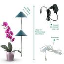 Parus by Venso SUNLiTE LED Pflanzenlampe klein 7W Petrol, Wachstumslampe mit Teleskopstab, Grow Light für Zimmerpflanzen und Grünpflanzen