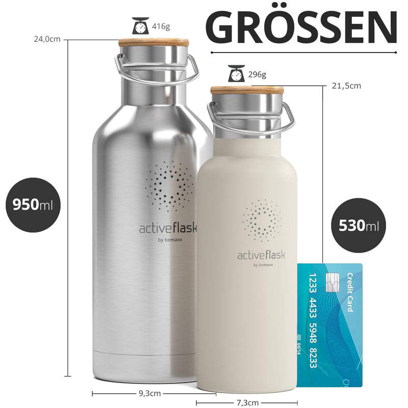 Trinkflasche Edelstahl mit Strohhalm, Infuser + 3 Deckel: BPA-frei, Auslaufsicher, Kohlensäure geeignet - Wasserflasche Fahrrad Thermosflasche Isoliert Isolierflasche Sport Wasser Flasche Kinder Tee