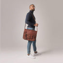 Leather Lane 'Samuel' Schultertasche Echtes Leder 16 Zoll Messenger Bag Vintage Aktentasche Business Tasche Unitasche Laptoptasche Umhängetasche Naturleder Braun