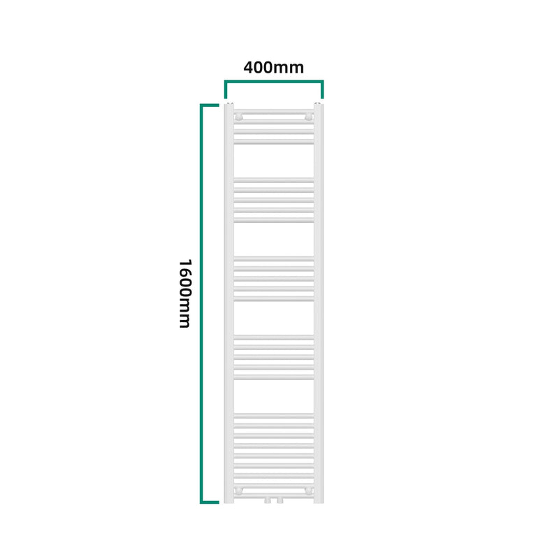 [neu.Haus] Heizkörper Voss Handtuchhalter Badheizkörper Mittelanschluss Handtuchheizkörper mit 28 Stangen vertikal Weiß 160 x 40 cm inkl. Entflüftungsventil Stahl