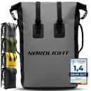 Nordlight Wasserdichter Rucksack Dry Bag 35l - (Anthrazit) Roll Top Rucksack mit gepolstertem Tragegurt, wasserdichte Tasche für Wassersport, Fahrrad Rucksack, Kurierrucksack, Trekking, Angeln