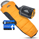 ACTIVE SPARK Schlafsack - wasserabweisend - Outdoor Sleeping Bag - Nie mehr kalte Füße Dank Taschenwärmer-Tasche - 0 Grad Komfort-Mumienschlafsack leicht, Warm, Camping,