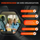 MyHappyRide Auto Kofferraumtasche Schwarz - Kofferraum Organizer zusammenklappbar - Faltbare Aufbewahrungsbox - antirutsch und wasserfester Boden - Auto Faltbox