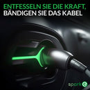 Spark-e Typ 2 Ladekabel Halterung | Sichere Wallbox Kabelhalterung für EV-Ladegeräte | Typ 2 Halterung Ladekabel Organizer in Deutscher Qualität | Silber