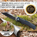 Bullhead Klappmesser einhandmesser – extra scharfes Taschenmesser –NEUHEIT patentierter Druckverstärker - ink. Geschenkbox - perfekt als Survival & Outdoor Messer, Jagdmesser