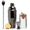 Cocktail Set | Barkeeper Set 3-teilig | Lacari ORIGINAL Cocktail Shaker aus Edelstahl | Cocktail und Bar Set | Farbe: Schwarz | Shaker + Messbecher + Barlöffel | Mit Cocktail Zubehör | Cheers Club