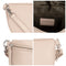 LEABAGS Cali kleine Bauchtasche aus echtem Leder | Gürteltasche mit Reißverschluss | Crossbody Bag für Damen | 23x5x13 cm | Brusttasche Creme Beige