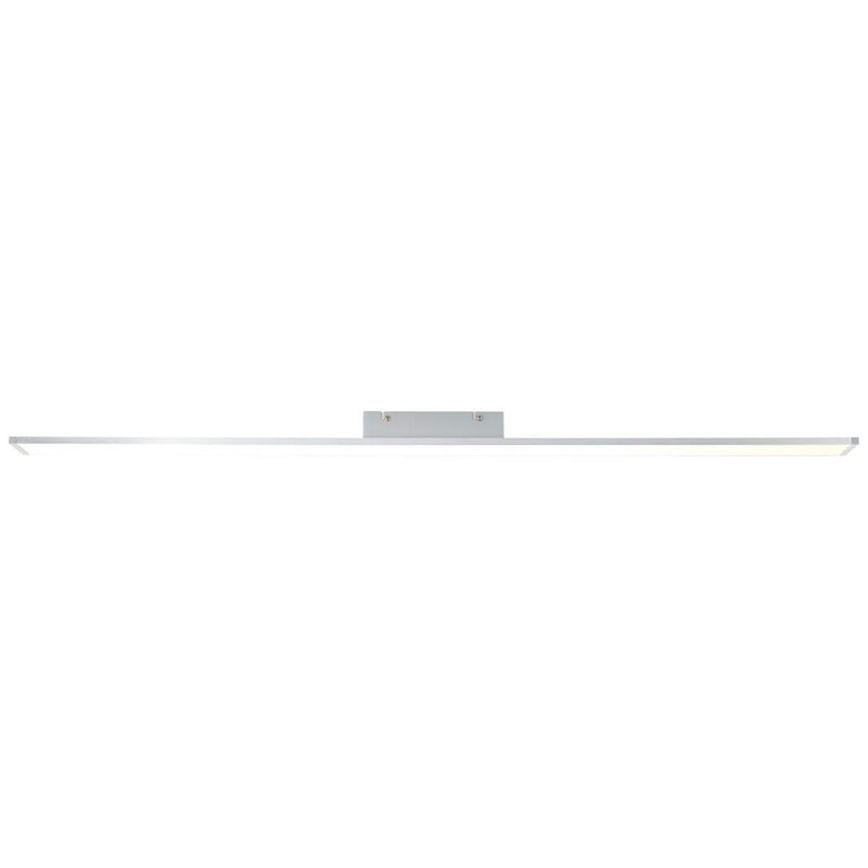 BRILLIANT Lampe Entrance LED Deckenaufbau-Paneel 120x7cm alu/weiß easyDim | 1x 22W LED integriert, (2420lm, 3000K) | EasyDim: dimmbar mit herkömmlichen Lichtschaltern