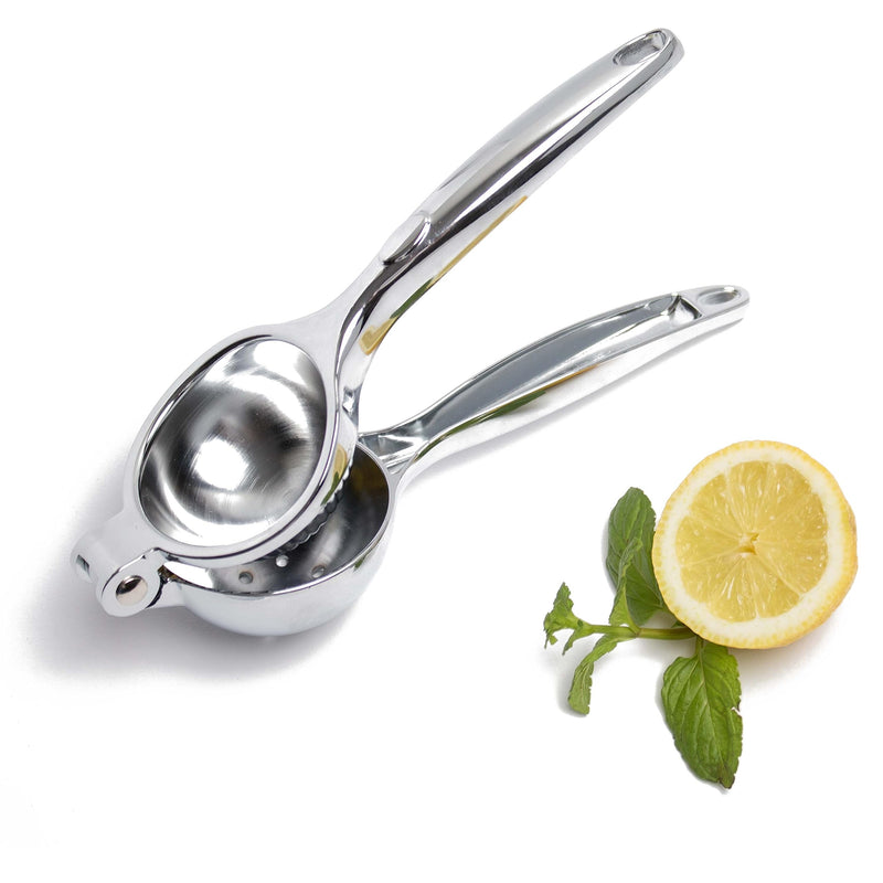 Zitronenpresse | Zitruspresse Edelstahl | Lacari ORIGINAL Lemon Squeezer | Große Handpresse & Saftpresse | Zitruspresse in Silber | Citrus Juicer | Cheers Club