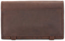 LEABAGS Palm City Genuine Buffalo Leather pencilcase in Vintage Style - Nutmeg