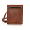 NAMA 'Fred' Kleine Umhängetasche Echtes Leder Schultertasche für Damen und Herren Messenger Bag Vintage Handtasche Multitasche Citytasche Naturleder Braun