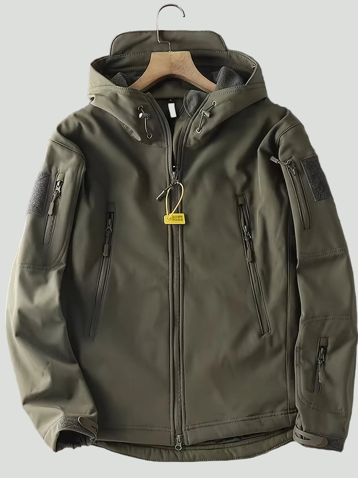 Herren Outdoor-Jacke mit Kapuze – leichte Zip-Schicht für aktiven Einsatz