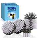 WISCHOX® Premium Bürstenaufsatz Bohrmaschine I Bürste Akkuschrauber I Felgenbürste Reinigungsbürste I Polsterreiniger Fliesenreiniger I Drill Brush I 4 er Set