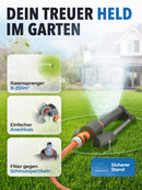 STONE REEF Rasensprenger [9-251m2] zur Gartenbewässerung - 20 Düsen, Sprenger zur Bewässerung, Sprinkler für Rasen & Flächen, Sprinkleranlage senkbar