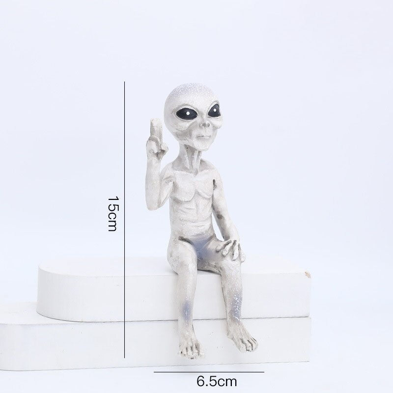 Rebolet| Alien Statue aus Harz für Garten & Außenbereich