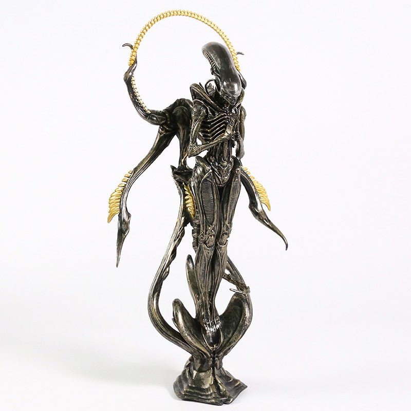 Rebolet| Alien Xenomorph Buddha Figurine | Surreal Resin Collectible Decor