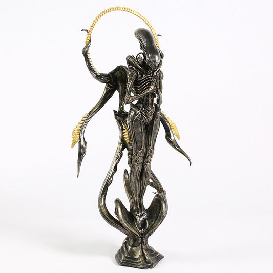 Rebolet| Alien Xenomorph Buddha Figurine | Surreal Resin Collectible Decor