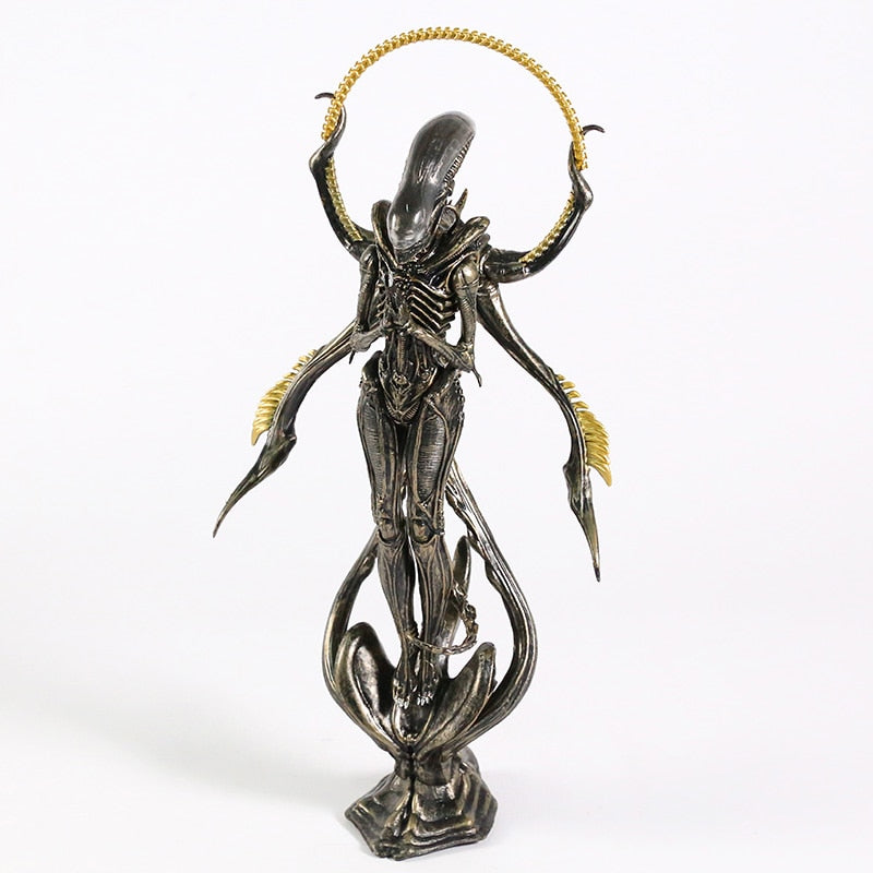 Rebolet| Alien Xenomorph Buddha Figurine | Surreal Resin Collectible Decor