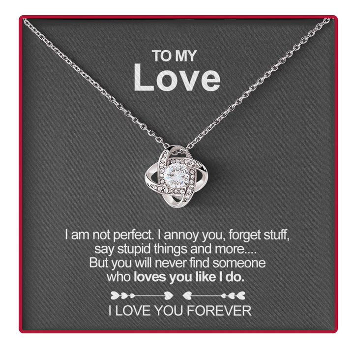 Rebolet | White Gold Necklace - With Real Rose - To My Love