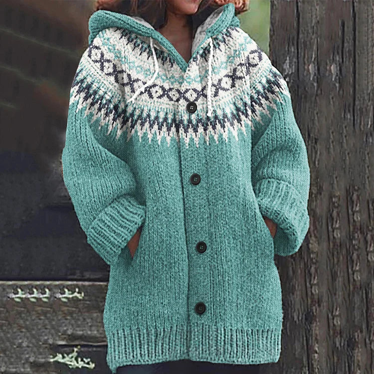 Rebolet | Gemütliche Damen Strickjacke mit Knopfleiste