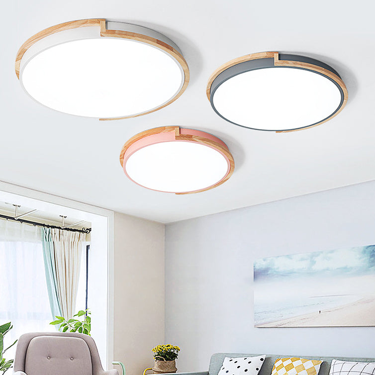 Rebolet| Nordic LED-Deckenleuchte mit Holzrahmen