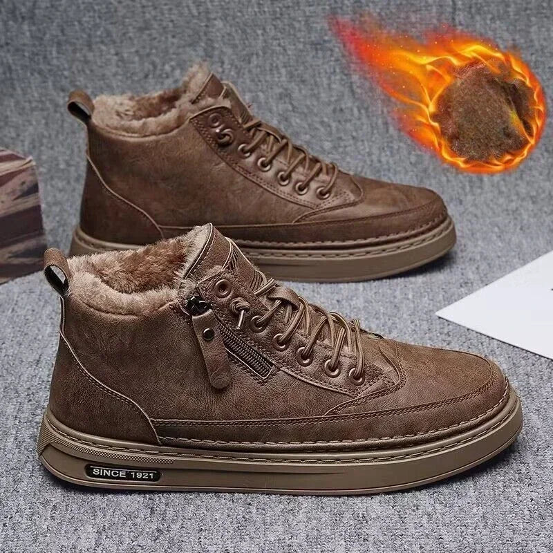 Rebolet | Nordtrek – Herren Schneestiefel mit warmem Baumwollfutter und Anti-Rutsch-Sohle