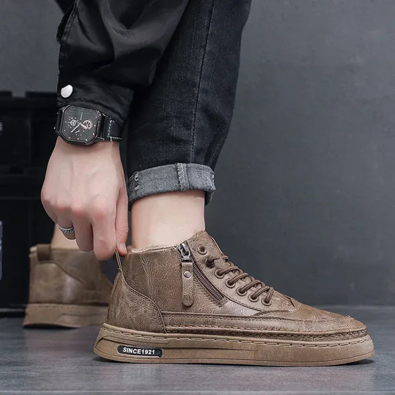 Rebolet | Nordtrek – Herren Schneestiefel mit warmem Baumwollfutter und Anti-Rutsch-Sohle