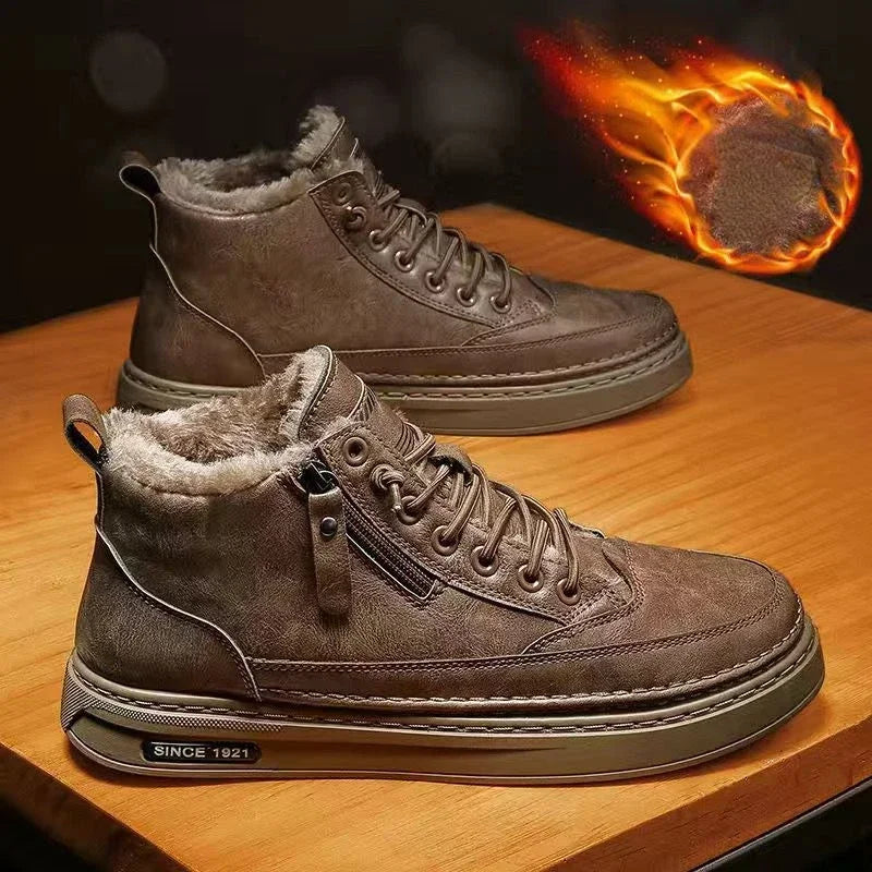 Rebolet | Nordtrek – Herren Schneestiefel mit warmem Baumwollfutter und Anti-Rutsch-Sohle