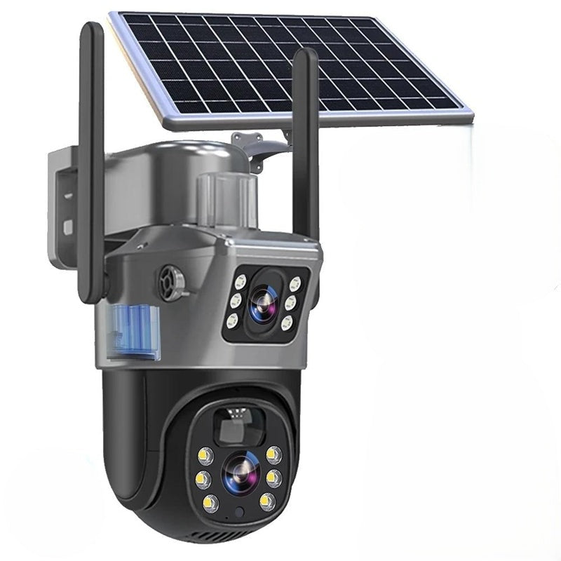 Rebolet | Kabellose 4K Überwachungskamera mit Solarpanel & App – DualGuard Sicherheitskamera für Zuhause & Garten