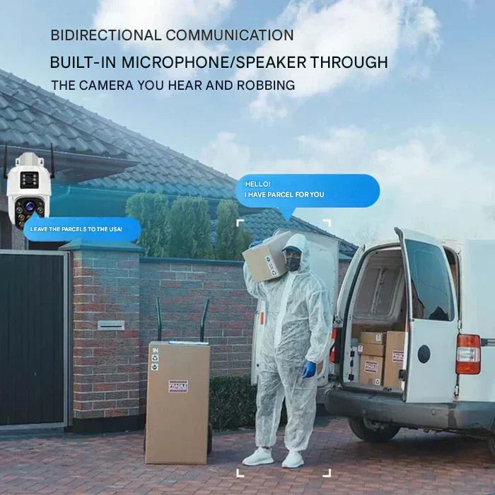 Rebolet | Kabellose 4K Überwachungskamera mit Solarpanel & App – DualGuard Sicherheitskamera für Zuhause & Garten