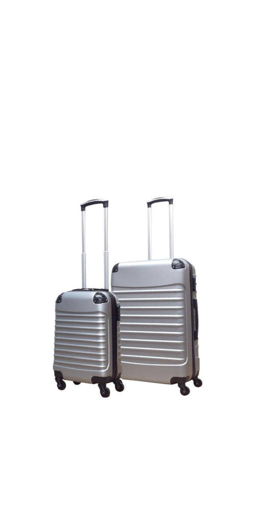 Rebolet | 2-teilige Hartschalen-Kofferset – Milano Silver