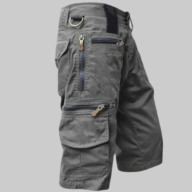 Herren Outdoor-Cargoshorts – Reißverschlusstaschen zum Wandern und Angeln