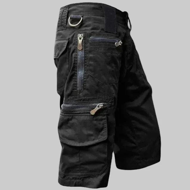 Herren Outdoor-Cargoshorts – Reißverschlusstaschen zum Wandern und Angeln