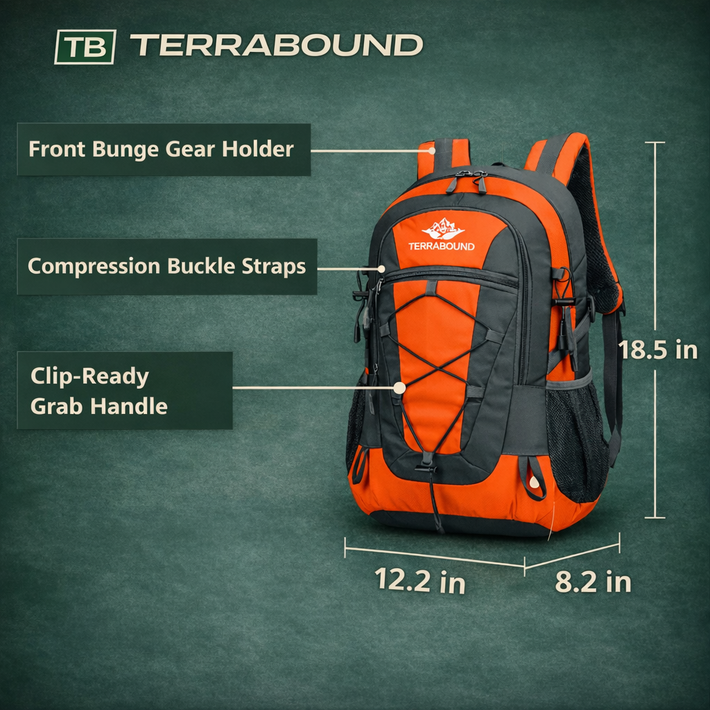 Leichter 30L-Wanderrucksack – wasserabweisender Tagesrucksack