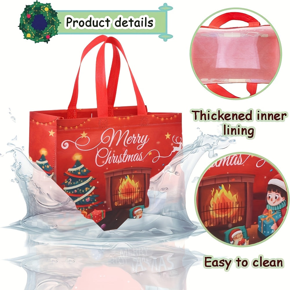 Weihnachtstaschen wiederverwendbar, große Tote für Geschenke
