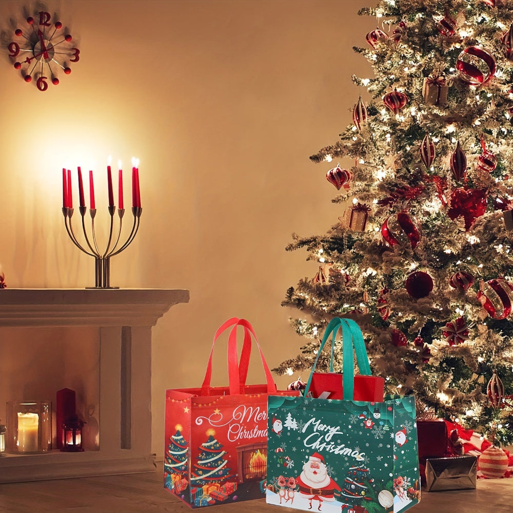 Weihnachtstaschen wiederverwendbar, große Tote für Geschenke
