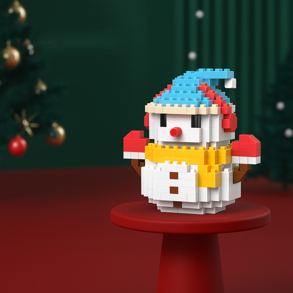 Weihnachts-Bausteine Set, kreative Baufiguren für Kinder