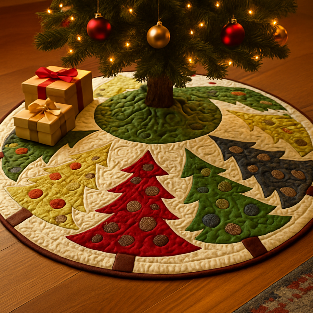 Weihnachtsbaum Rock, gestepptes Stoff-Matte, Festliche Dekoration