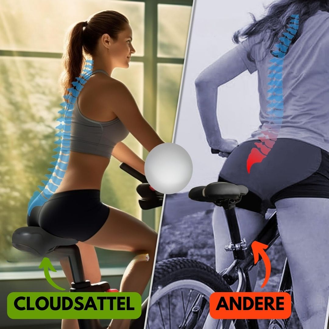 Rebolet | Cloudsattel - orthopädischer schmerzlindernder Radsattel für alle Fahrräder
