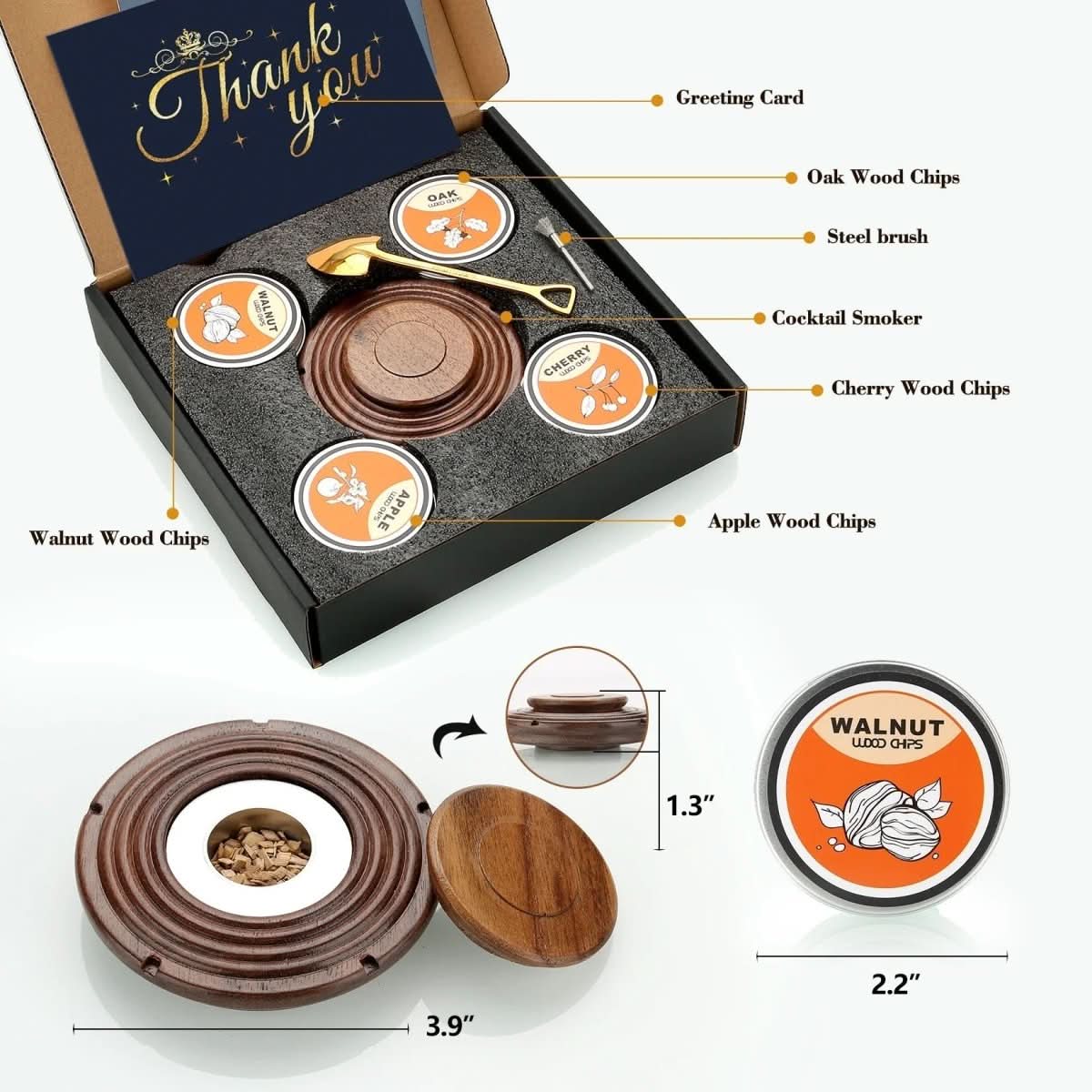 Rebolet | Cocktail Smoker Set für Whiskey- & Bourbon-Liebhaber