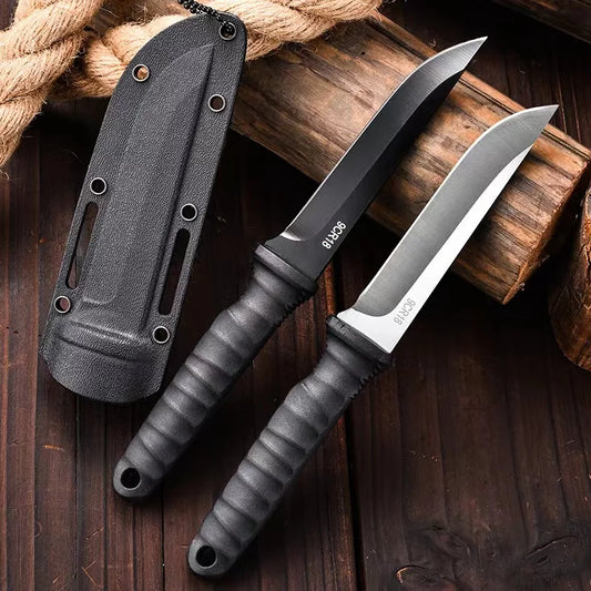 Outdoor-Überlebensmesser – tragbar, hochhartes Stahl-Campingmesser