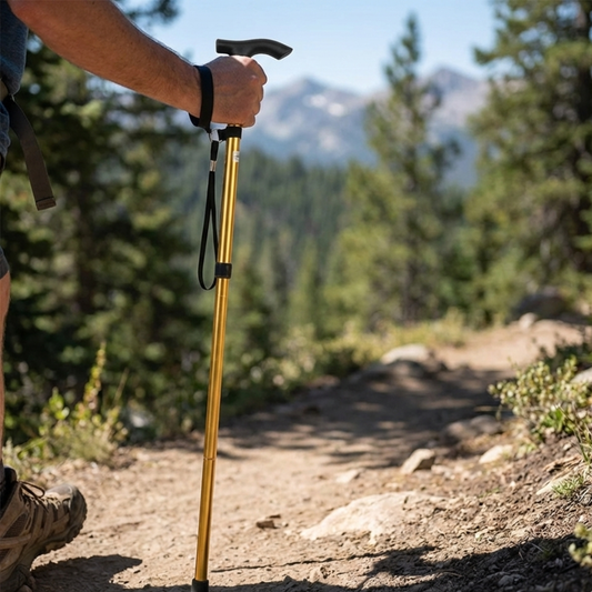 | TrekFolda Zusammenklappbarer Teleskop-Trekkingstab