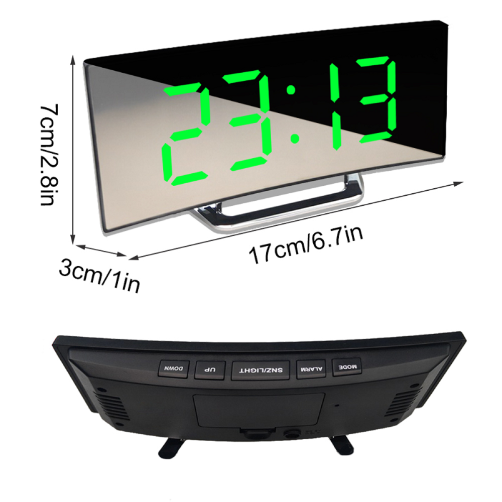Rebolet | Curveon - LED-Digitalwecker mit gebogenem Display